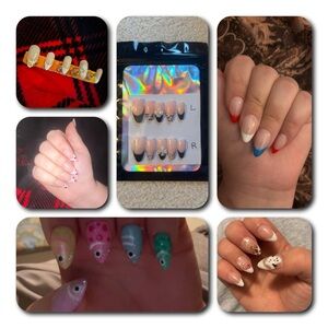 Colorful Press-On Nail Set